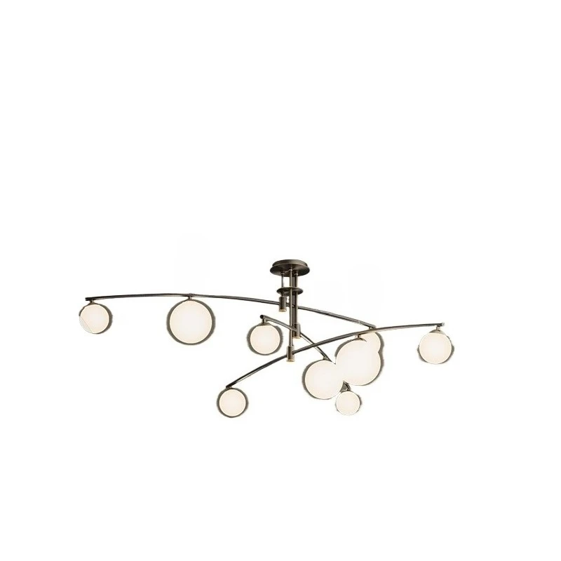 

All copper Nordic living room chandelier modern simple atmosphere dining room light