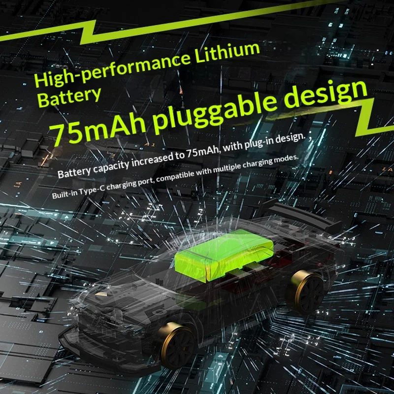 Turbo Racing 1:76 Full Proportion RC Mini-Fernbedienungsauto mit Hinterradantrieb, Drift-Auto C65, professionelles Gewichtsabstimmen und cooles Geschenk