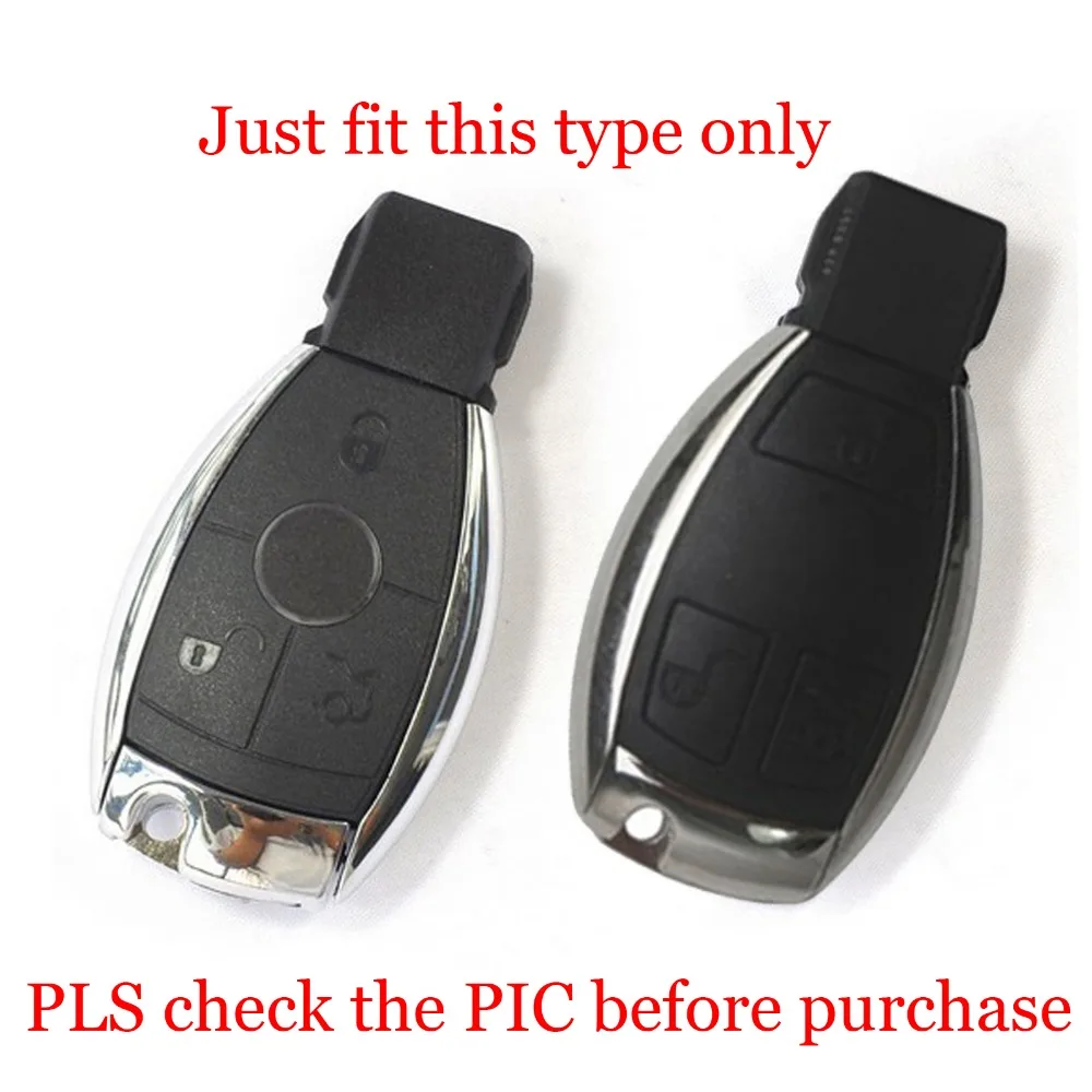 jingyuqin Silicone Car Key Cover Case for Mercedes For Benz W203 W211 CLK C180 E200 AMG C E S Class Keyrings Holders Accessories