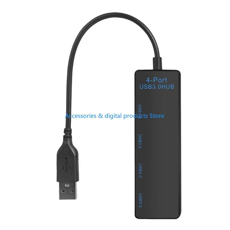 77JD Compactly 4Port USB3.0 Hub Splitter For Computer And Entertainment Devices