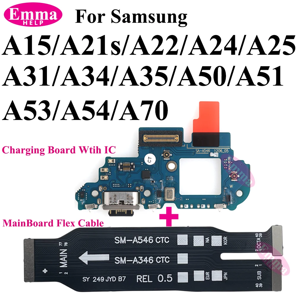 

Шлейф USB-порта зарядки и основной платы для Samsung A15 A21s A22 A24 A25 A31 A34 A35 A50 A51 A53 A54 A70, разъем док-станции, материнская плата