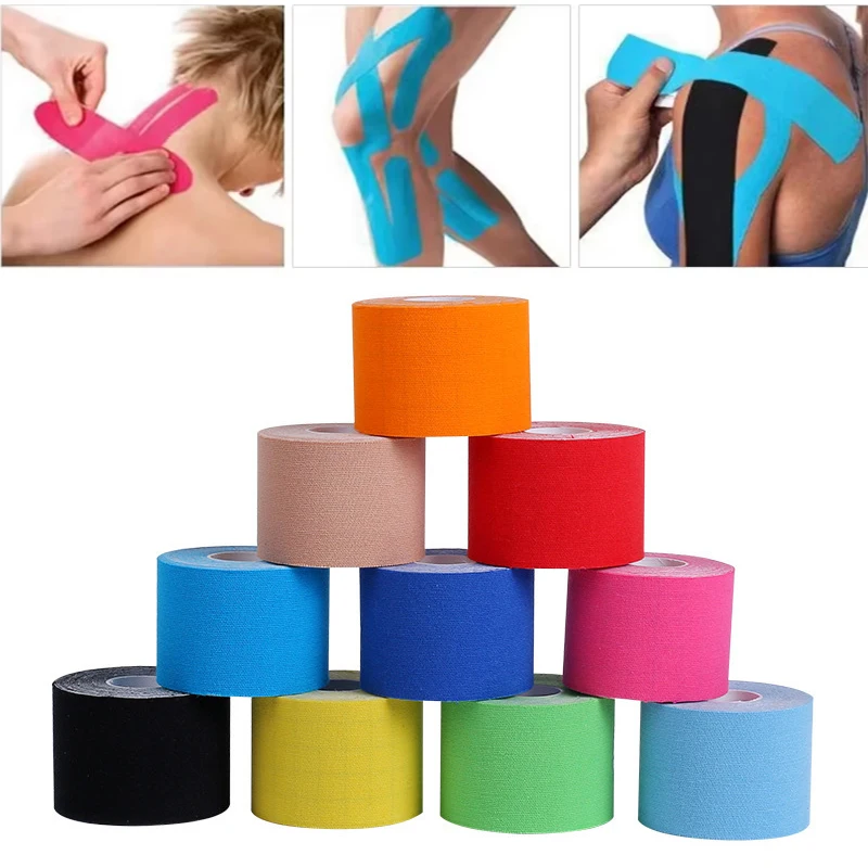 Kinesiology Tape Muscle Bandage Sports Cotton Elastic Shock Resistant Knee Gym Fitness Relief Muscle Pain and Knee Support image 2