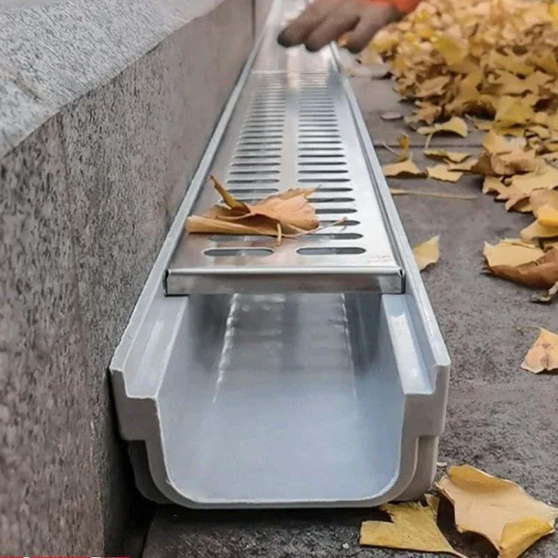 Gutter U-slot Kitchen Balcony Courtyard Sub-gutter Sewer