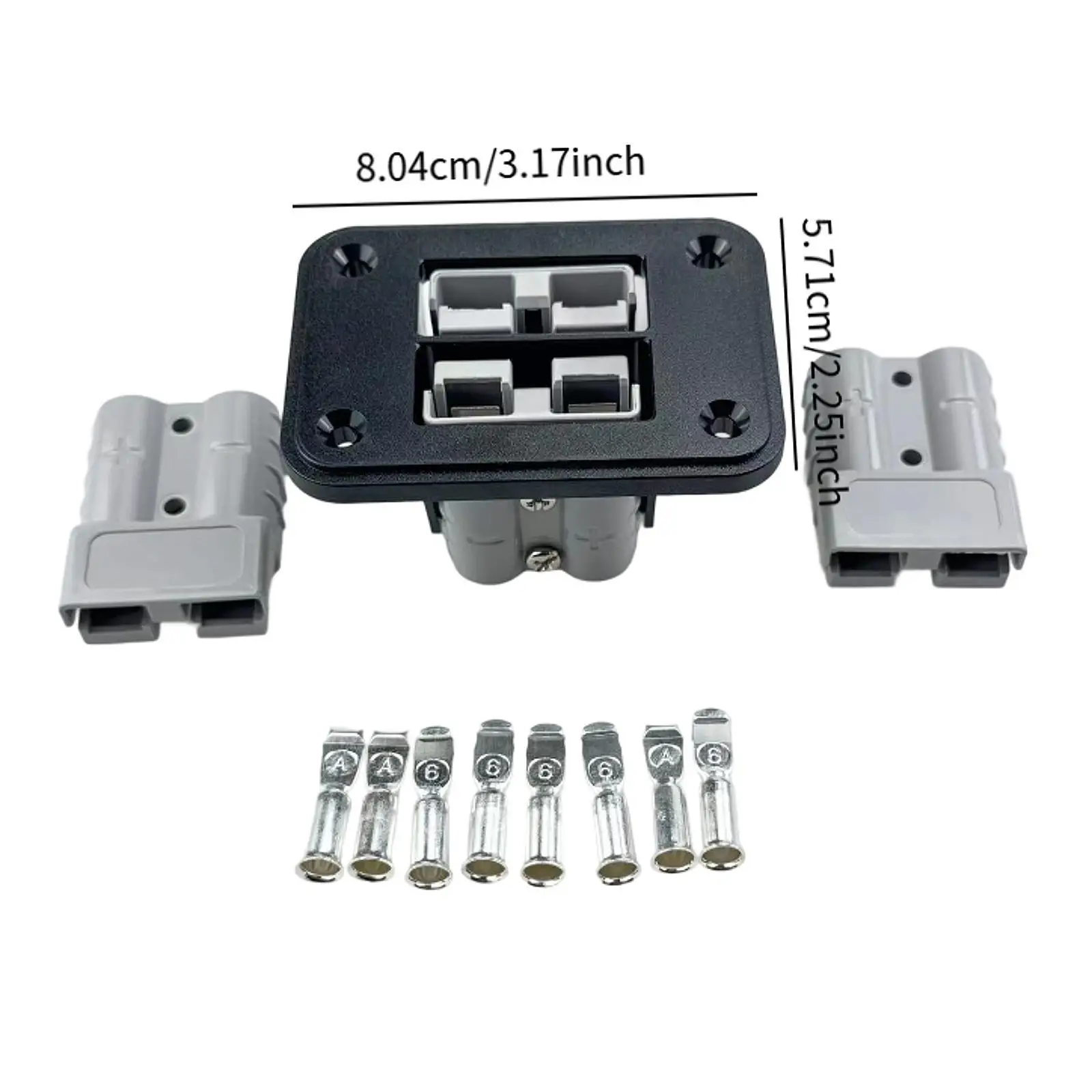 Unterputz-Einbauplatte, 50 A, Stecker, Montageplatte, Wohnwagen, 13-poliger Stecker für Schiffe, Yachten und Busse