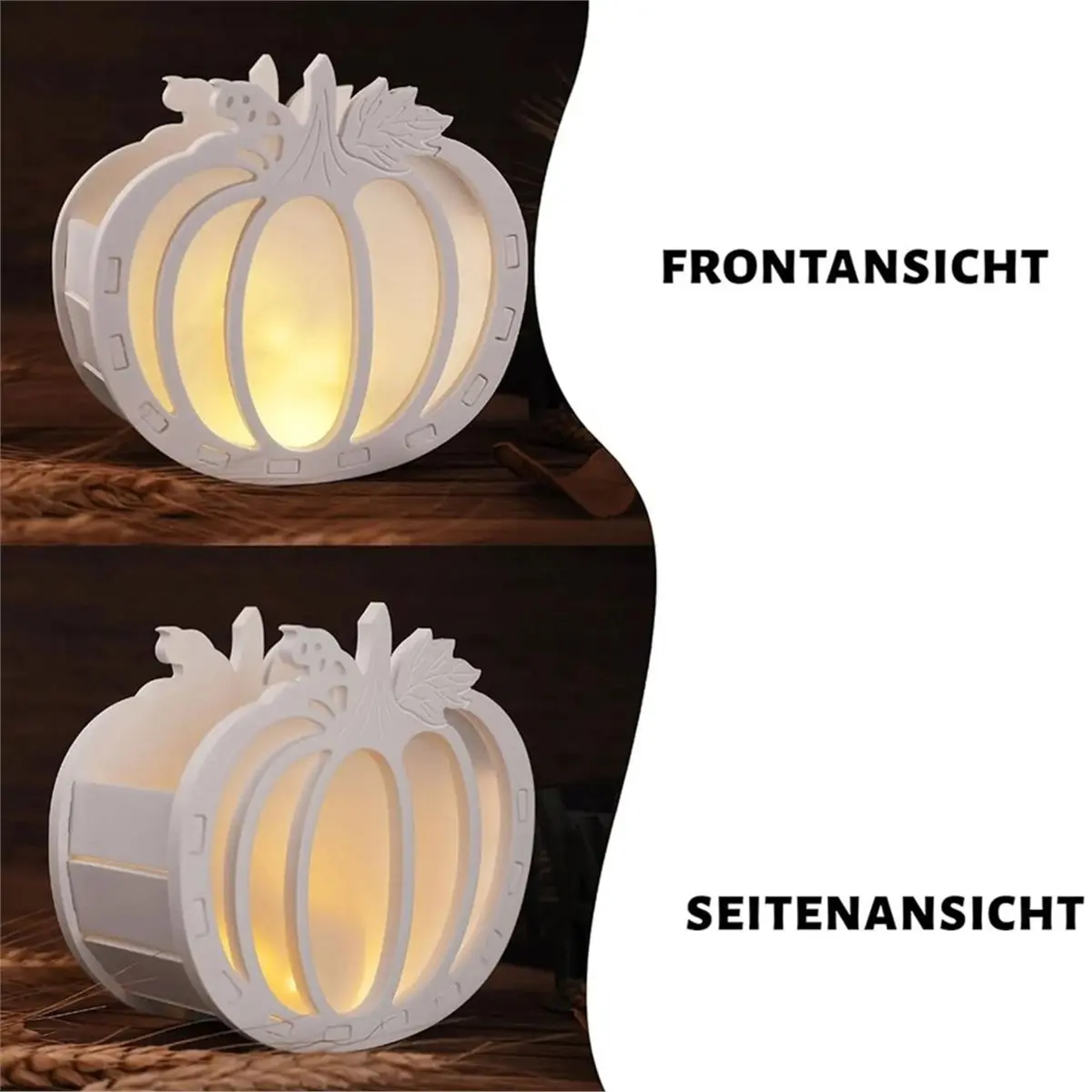 Silicone Moulds Autumn Pumpkin Set, Pumpkin Moulds for Resin, Plaster and DIY Autumn Pumpkin Decoration