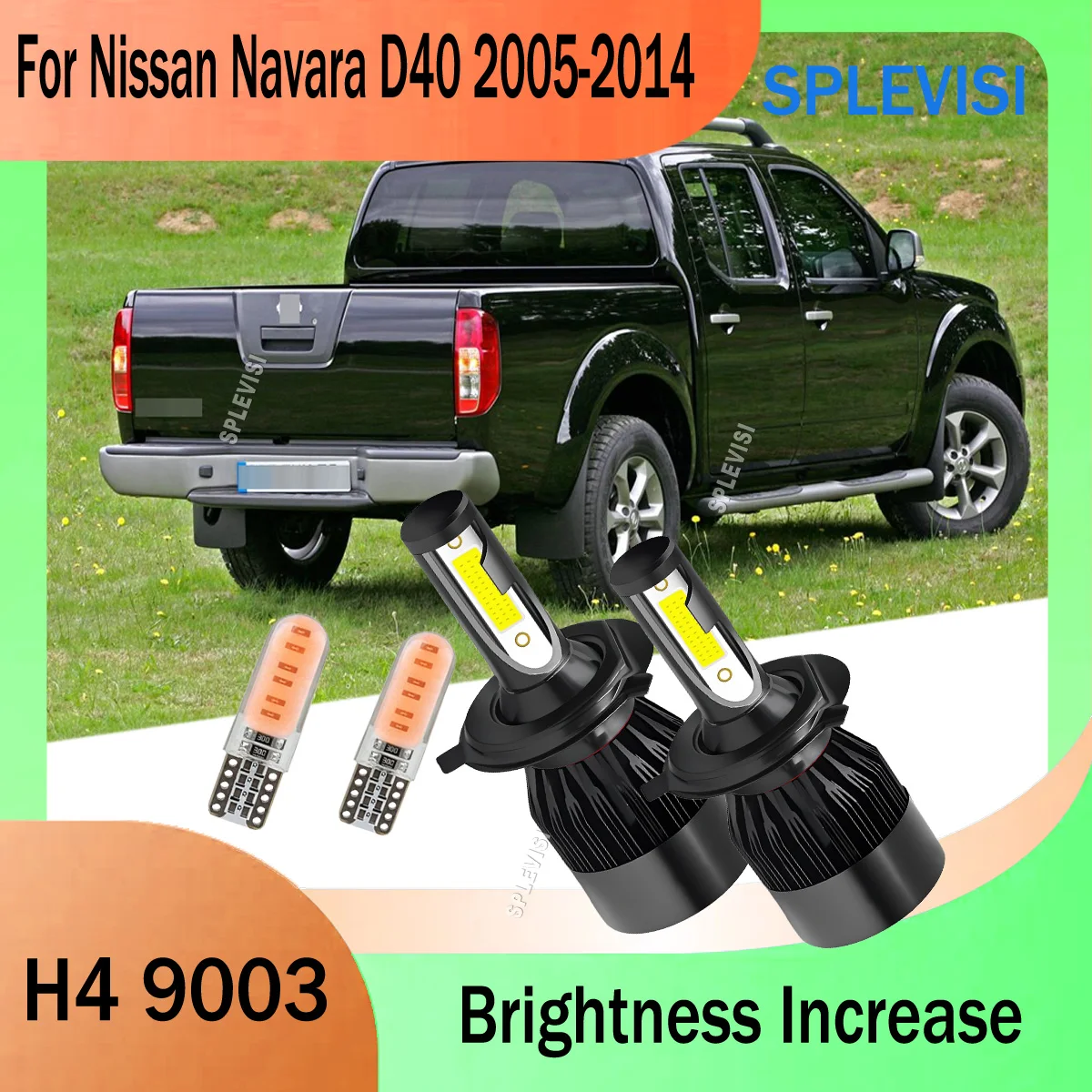 

Drive Confidently with H4 9003 Dual Filament Headlights High Low Beam Bulbs For Nissan Navara D40 2005 2006 2007 2008 2009-2014