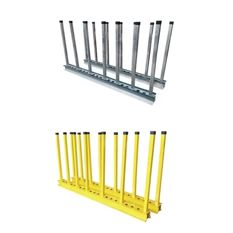 

Granite Marble Stone Slab Storage Metal Rack Rail and Post with Rubber for Showcase Warehouse