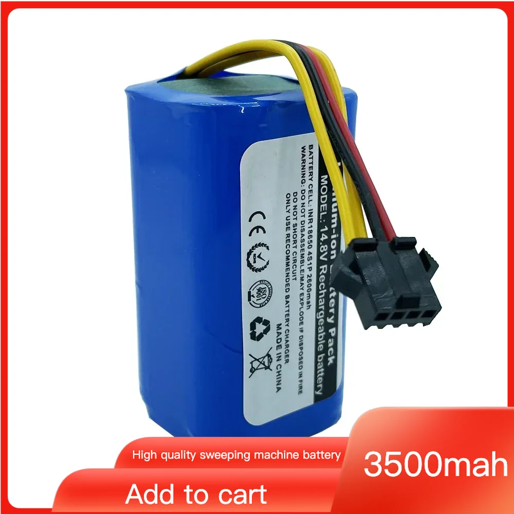 14.8v 18650 Lithium Battery for Haier Robot Xshuai HXS-C3 Robot Vacuum Cleaner Sweeper Li-ion Replacement Battery High Quality