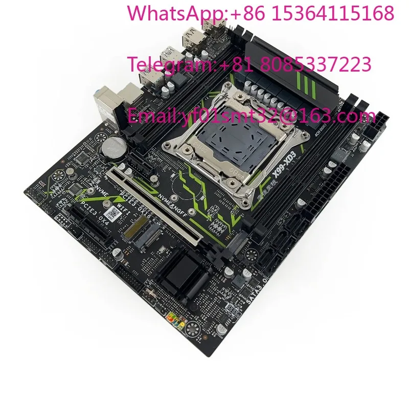 2Pcs X99 XD3 DDR3 LGA2011-3 Motherboard Support ECC Server CPU 2686V4 Desktop Mainboard For Xeon Server Assembly