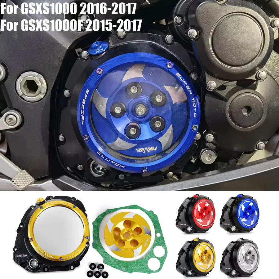 Clear Clutch Cover For Suzuki GSXS1000 GSXS1000F 2016 2017 / GSX-S1000 GSX-S1000F / GSX-S GSXS 1000 1000F