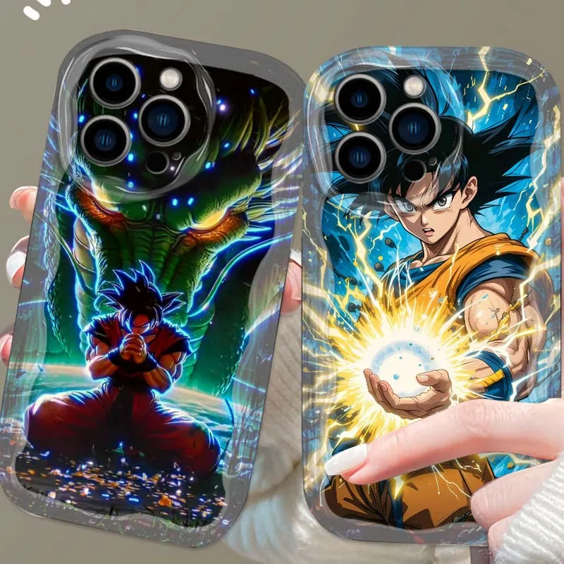 

Noctilucent Dragon Ball Cool For Apple iPhone 16 16E 15 14 13 12 11 XR XS X Pro Max Plus Wave Oil Cover Soft Funda Phone Case