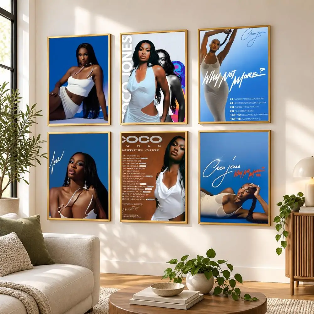 Coco Jones Poster HD art sticky wall waterproof home living room bedroom bar aesthetic decoration