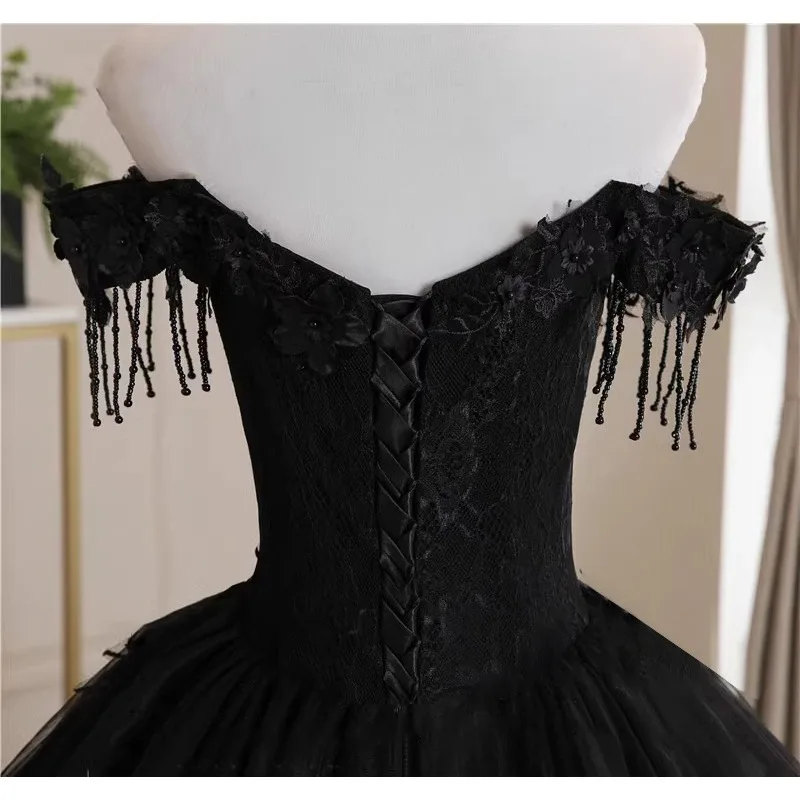 فستان سهرة نسائي جديد مطرز قابل للتخصيص موضة مرحلة الأداء مأدبة مرحلة الاجتماع السنوي فستان امتحان الفن للطلاب #4