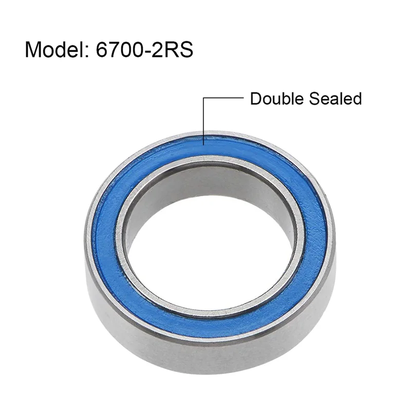 ONGE 100 قطعة 6700-2RS جودة عالية 6700 2RS 10X15x4 مللي متر ختم مصغر كرة أخدود عميقة تحمل ، أزرق