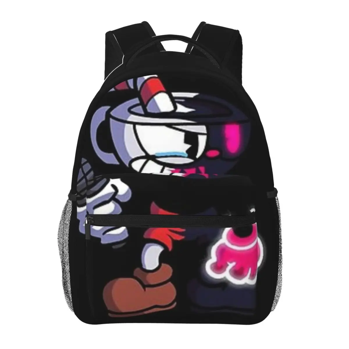 Sac à dos d'école Neon Cuphead pour adolescents, sac à dos étanche pour hommes et femmes, cartable pour enfants, 16 po