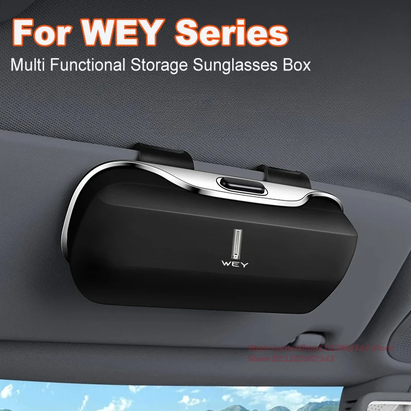 

Multi-Functional Sunglasses Box Car Interior Sunshading Board Clip for WEY Coffee 01 Tank 300 500 700 H3 M4 Wingle 7 25