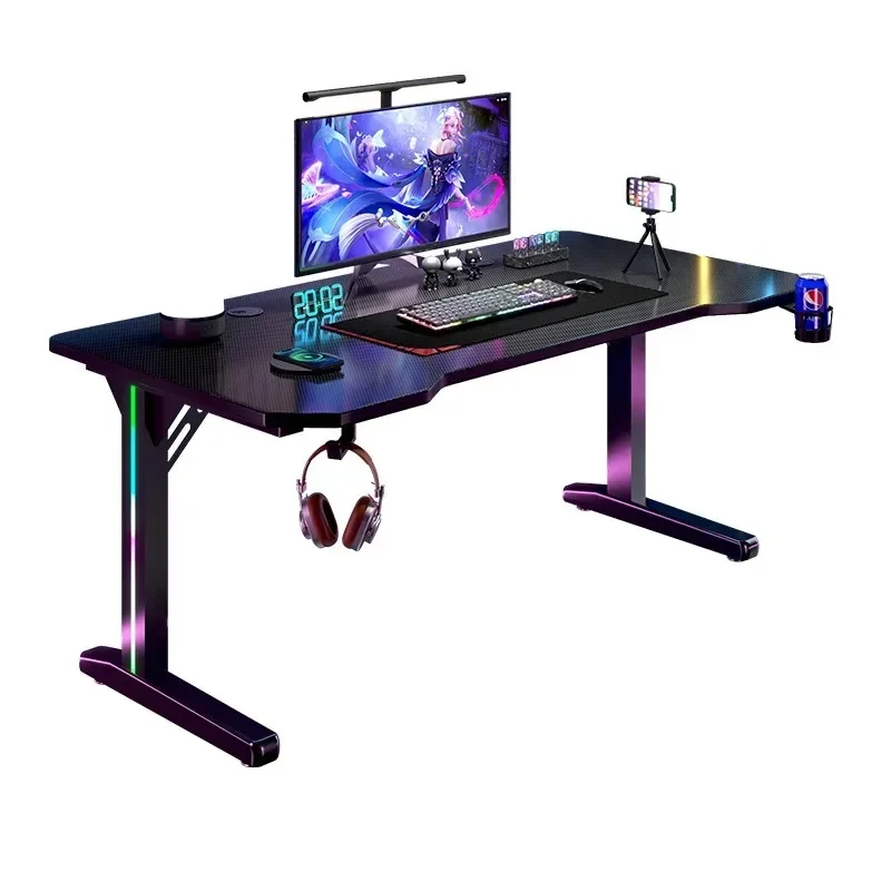Gaming table desktop home computer table and chair set desk simple bedroom student desk learning writing table