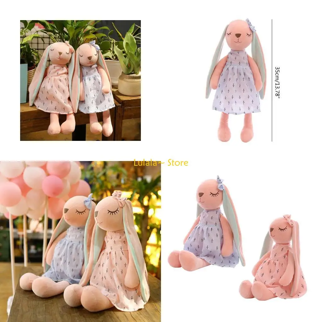 y4qa-14インチ-ジャックラビットのぬいぐるみ-人形-ソファ装飾用-ソフトインタラクティブおもちゃ-赤ちゃんの感情-スムーズオフィス-自動車用サプライ