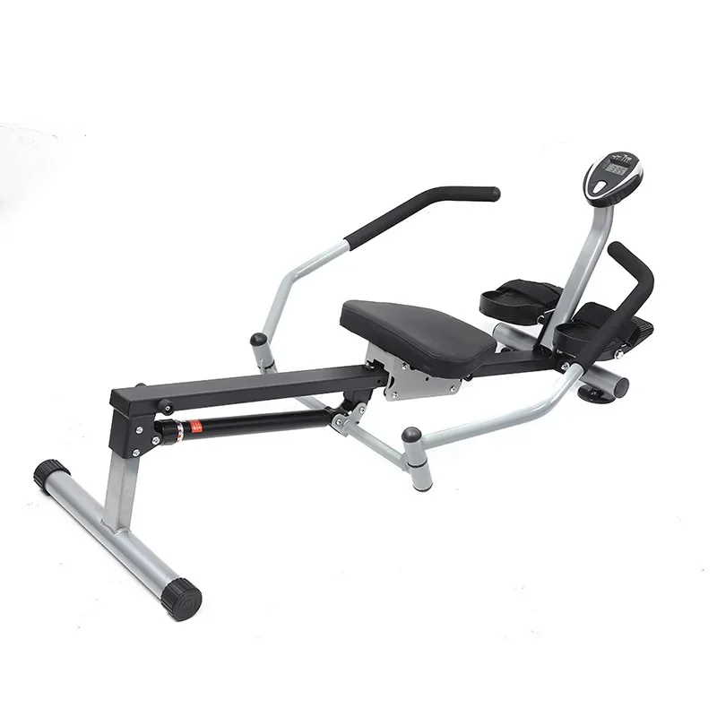 

True double paddle hydraulic resistance silent rowing machine household fitness equipment rowing machine