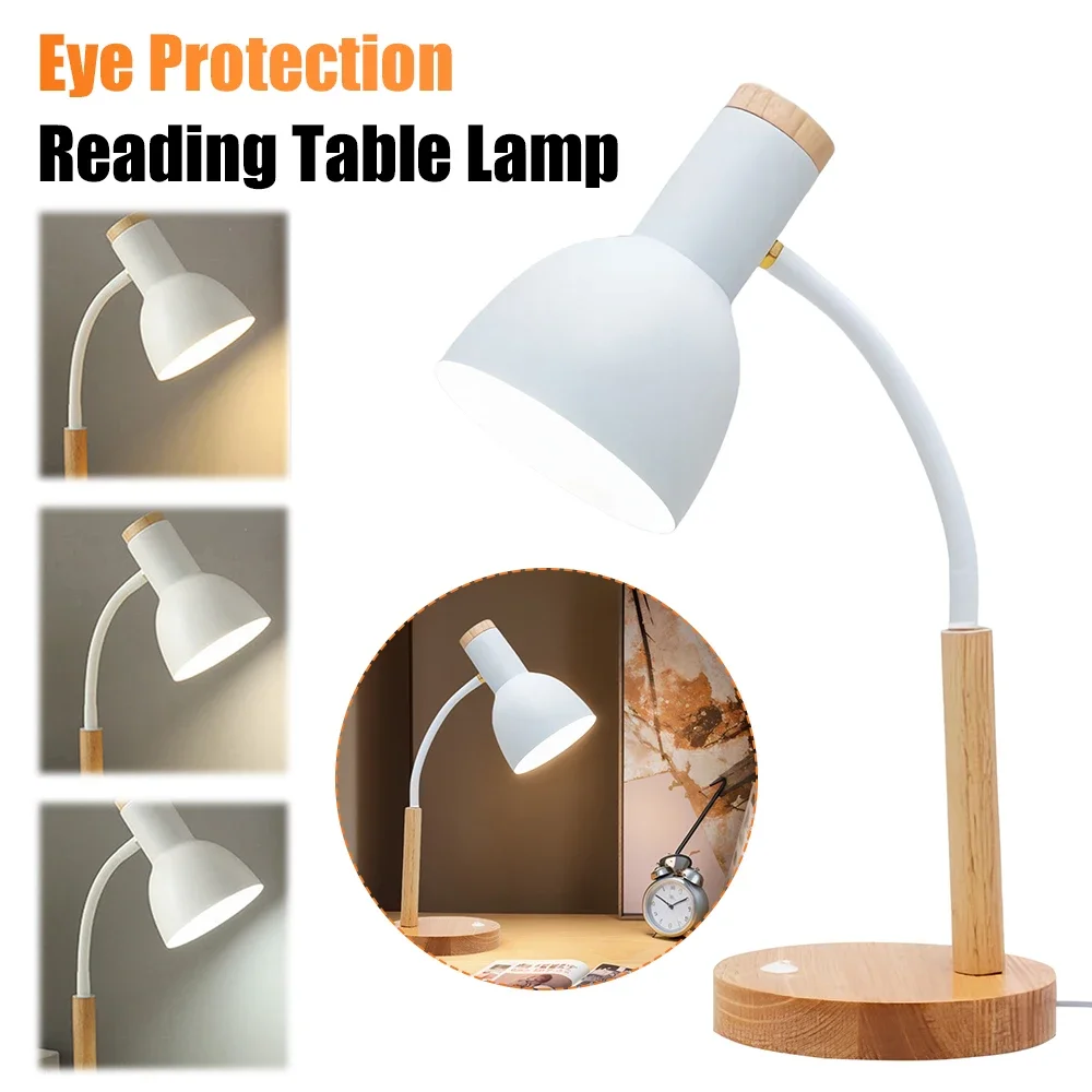 

Настольная лампа с бесплатным изгибом на 360°, современная настольная лампа в скандинавском стиле, трехцветная регулируемая температура для спальни, гостиной