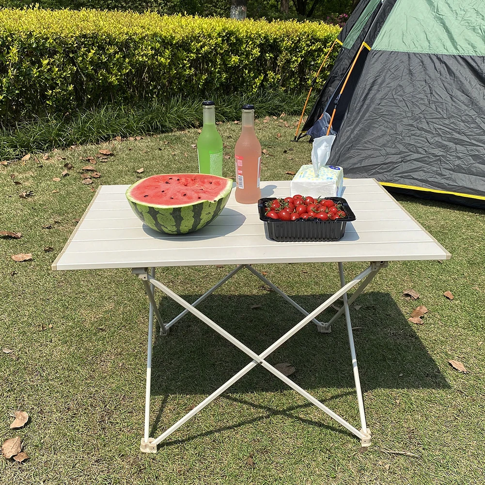 Outdoor Barbecue Picknick Wandeltafel Aluminium Legering Camping Opvouwbaar Diner Desk Reizen Avontuur Kamperen Meubels