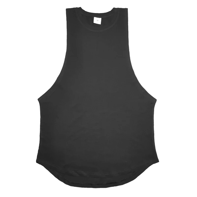 Grey Men's Sleeveless Tank Top Fitness Clothing Sportswear Gym Stringer Bodybuilding Undershirt Fashion Vest for Men image 5