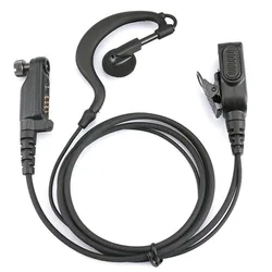 G-Forma Earhook fone de ouvido com microfone e microfone, fone de ouvido para HYT, PD600, PD602, PD605, PD662, PD665, PD680, PD682, PD685, X1p, X1e rádio