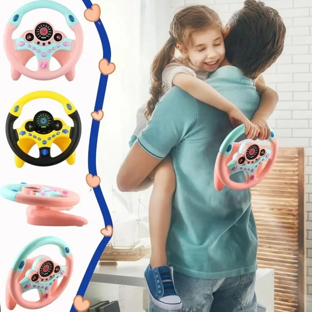 

Creative Kids Steering Wheel Funny 360° Rotation Simulate Driving Car Toy Early Education Interactive Driving Simulator Toy