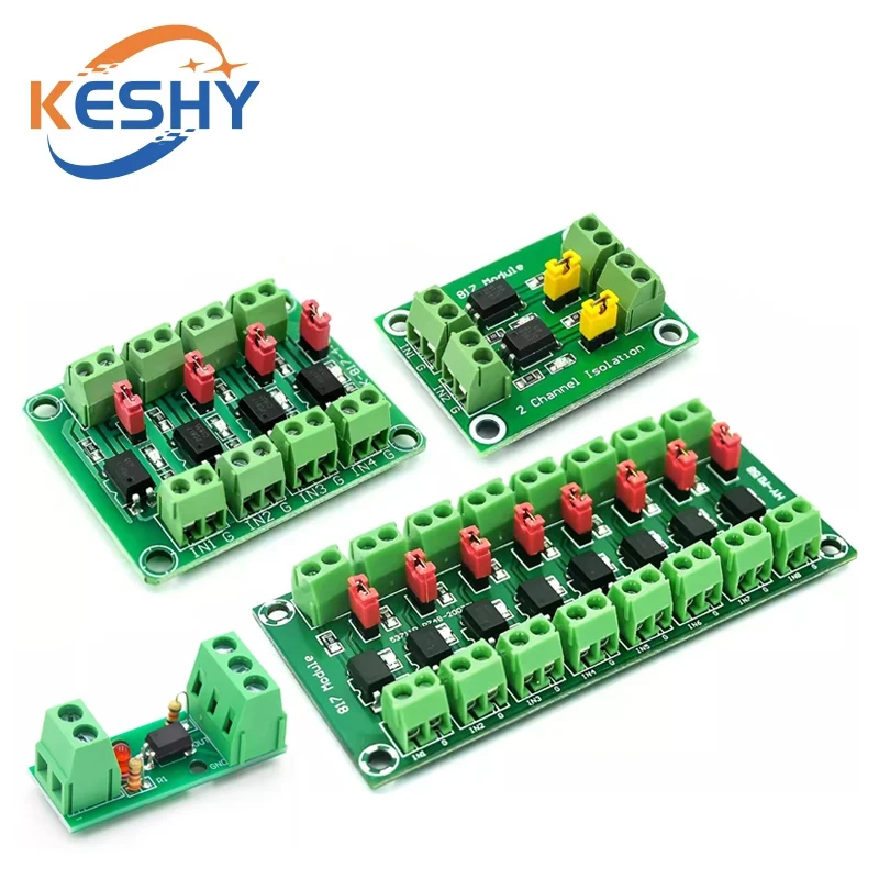 

PC817 3.6-30V 1 2 4 8 Channel Optocoupler Isolation Board Voltage Converter Adapter Module Driver Photoelectric Isolated Module