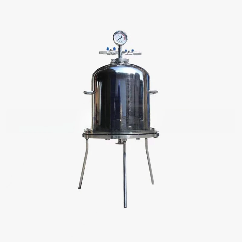 Stainless steel disc barrel filter Positive pressure insulation filter Double wall one-way filter