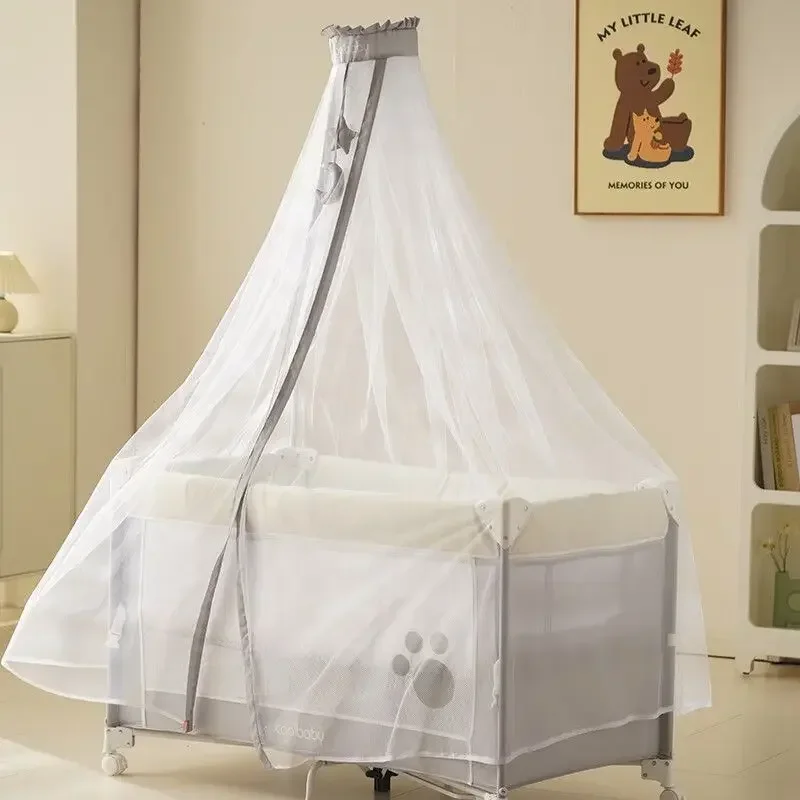 Crib Splicing Queen Bed Movable Newborn Lifting Portable Baby Queen Bed