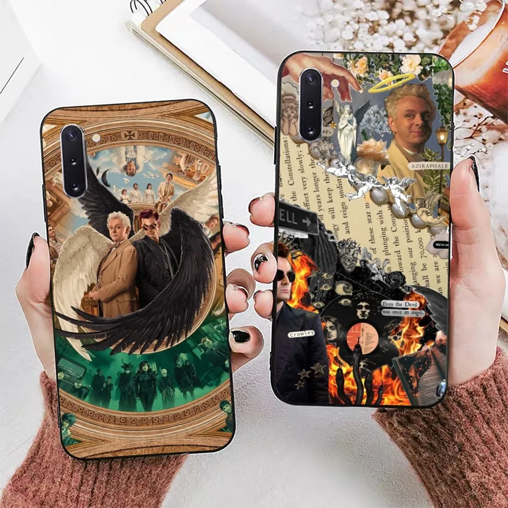 Hot TV Good O-Omens Phone Case For Samsung Note 8 9 10 20 pro plus lite M 10 11 20 30 21 31 51 A 21 22 42 02 03