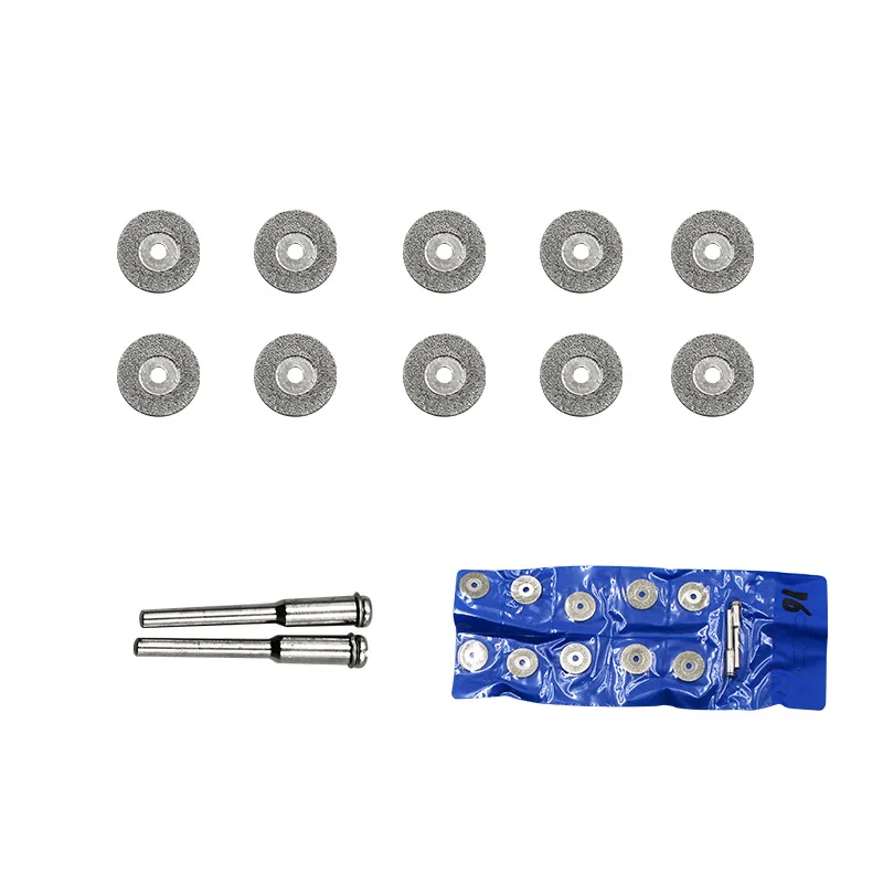 12pcs Set 20mm 25mm 30mm Diamond Saw Blade With Mandrel for Dremel Rotary Tools Mini Diamond Cutting Disc