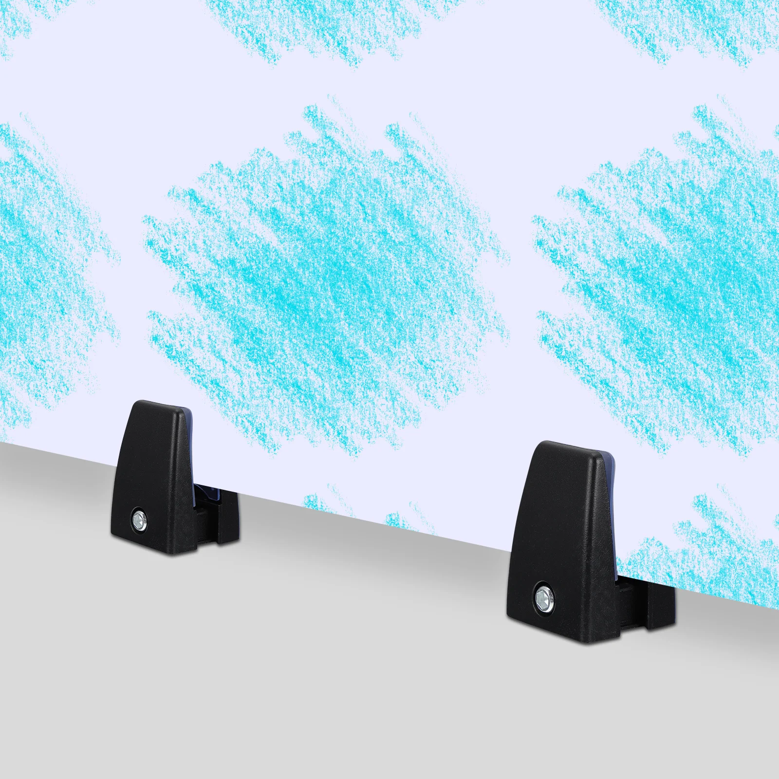 

4pcs Aluminum Desktop Screen Holders Desk Baffle Clamps Durable Corrosion Resistant Office Divider Hardware Accessories