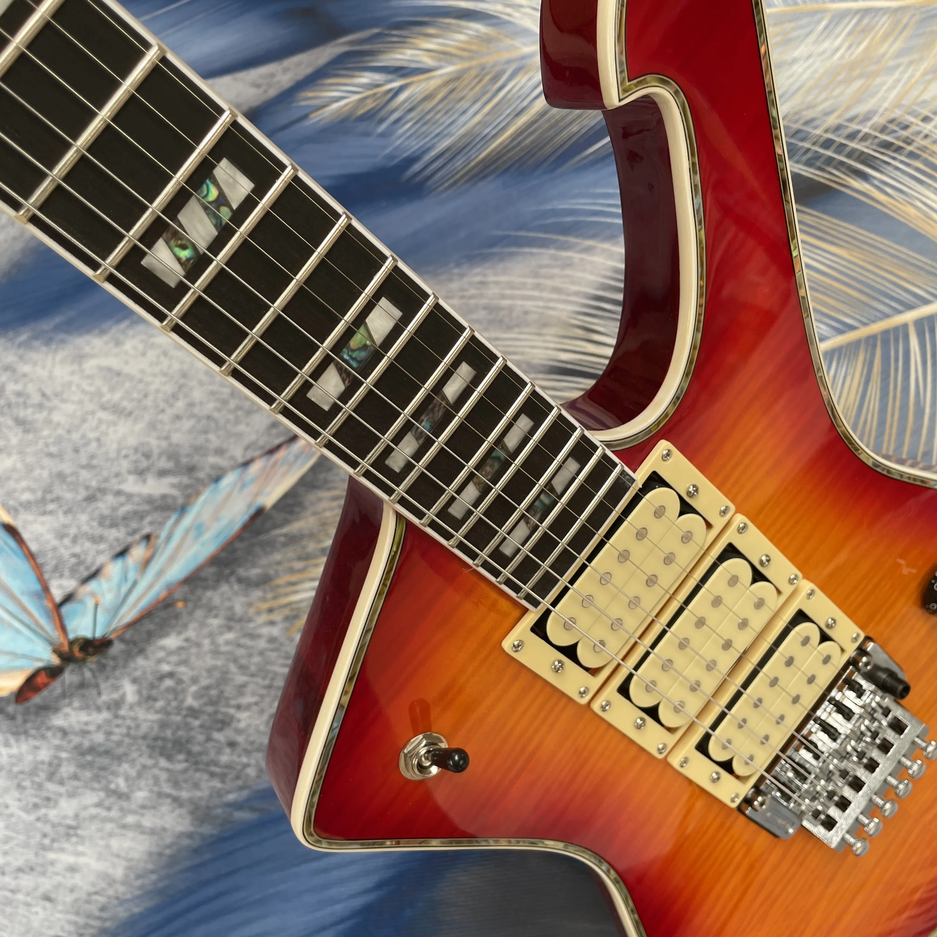 New 6-string electric guitar with HHH pickups and rosewood fingerboard guitars, ideal for stage performances guitarra view 5