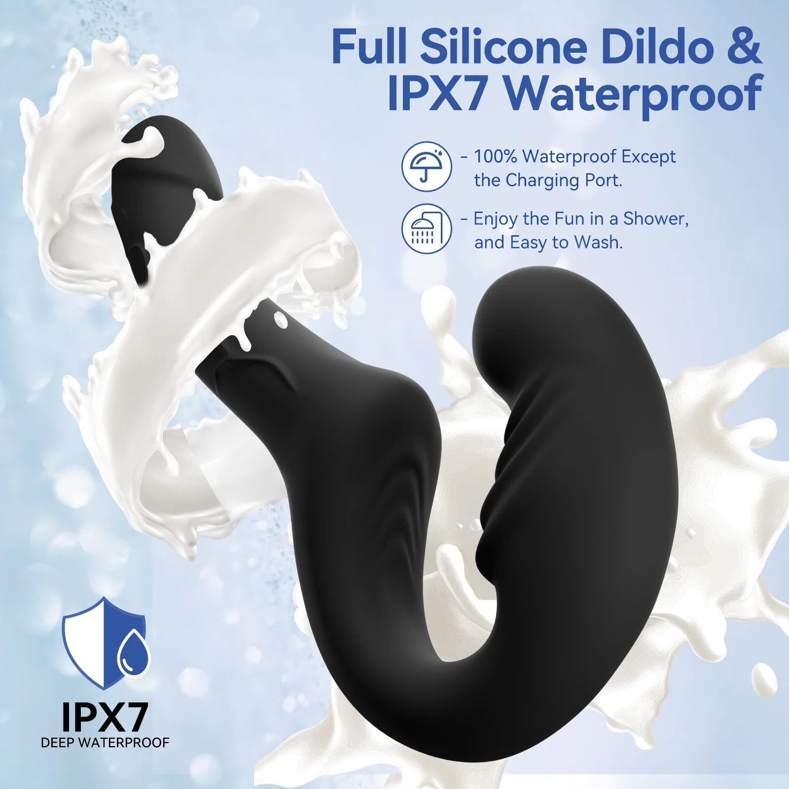 GAIWU 6 Inch & 4 Inch Strap On Double Sided Dildo 10 Strong Vibrating Anal Clitoral G Spot Vibrator Pegging & Lesbian Sex Toys - Image 4