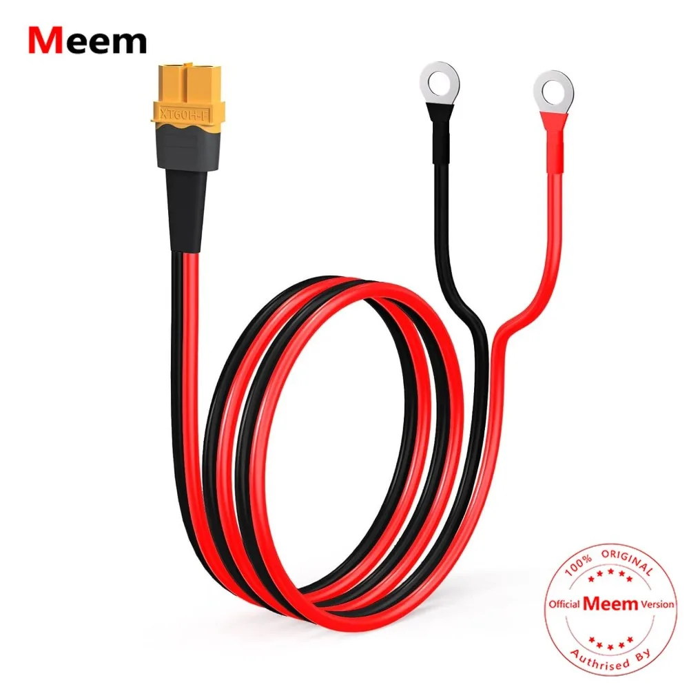 

XT60 Charge Extension Cable for Solar Electric Vehicle Convenient XT60i to O Ring Terminal Cable Versatile Safe Connecting Line
