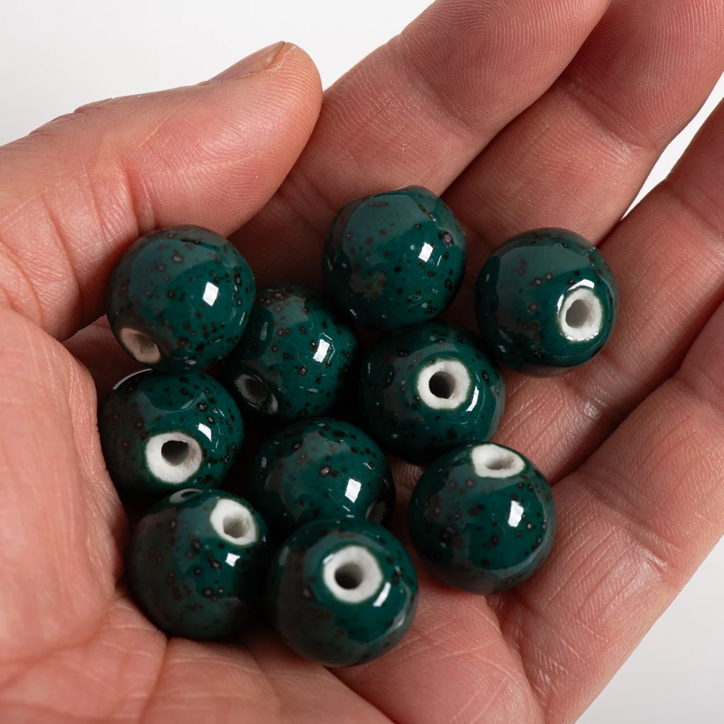 16-17mm 10pcs Big Quality Ceramic Beads Not Wooden  Porcelain Bead For Jewelry Making #A112A