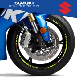 Thick Edge Outer Rim reflective Sticker Stripe Wheel Decals For all SUZUKI GSXR 250 400 600 1000 750 GSXR1000R GSXR1000 GSXR600