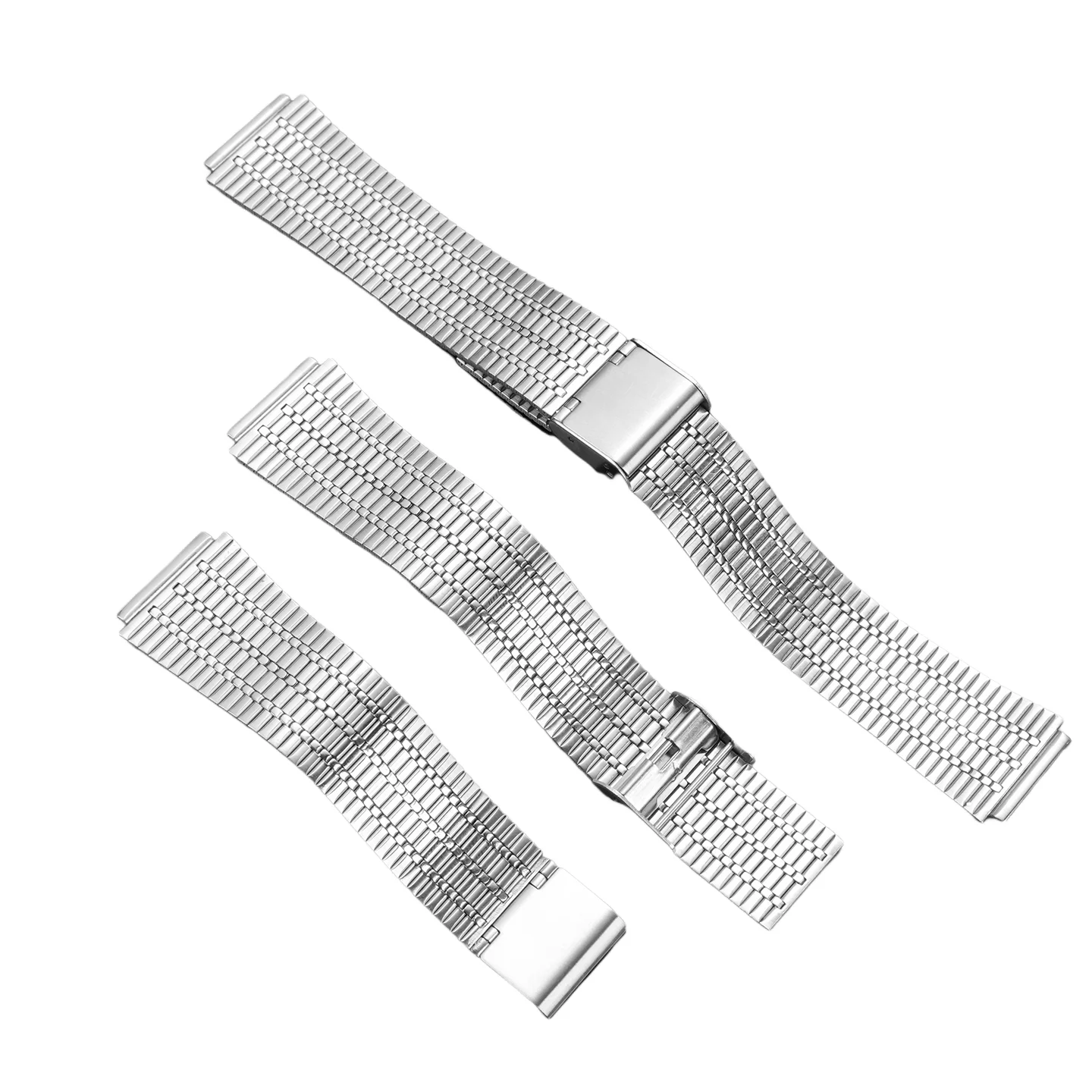 ل TIMEX Q سلسلة TW2T80700 TW2U61200 TW2U61300 الفولاذ المقاوم للصدأ حزام الساعات ساعة رجالي اكسسوارات محدب حزام معدني 18 مللي متر