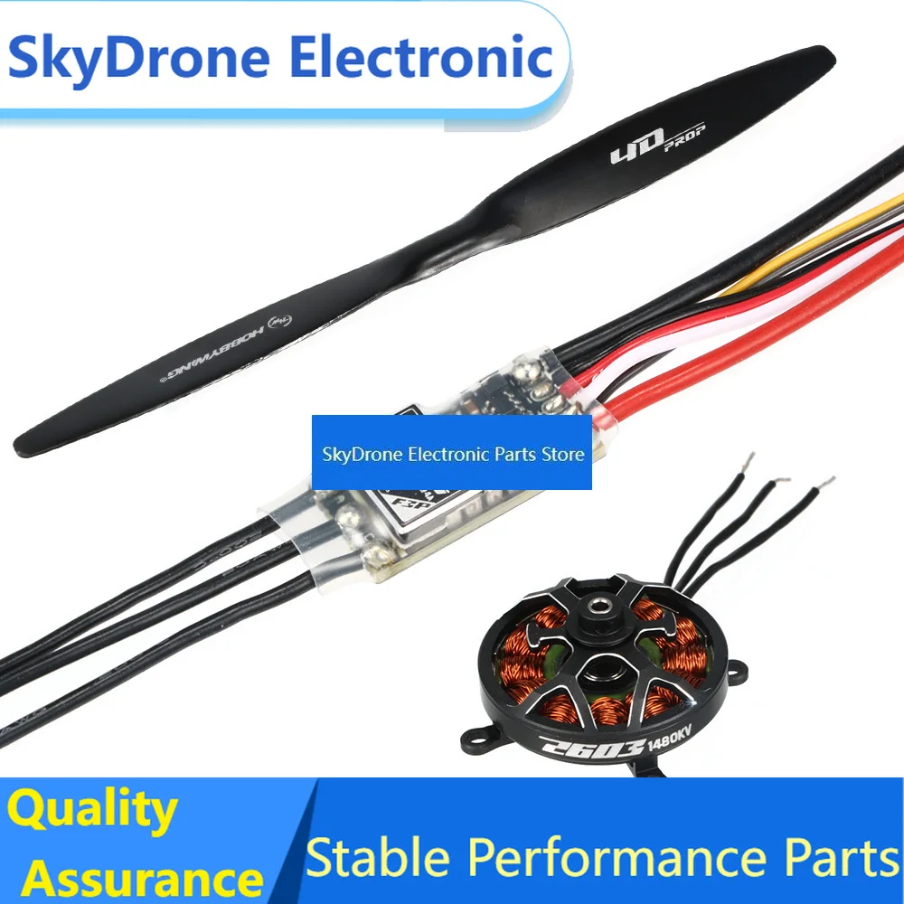 SkyDElHobbywing Platinum F3P 3D /4D 2603 1480KV Brushless Motor With 18A V5 F3P Brushless ESC For 120-320g Electric Fixed Wing D