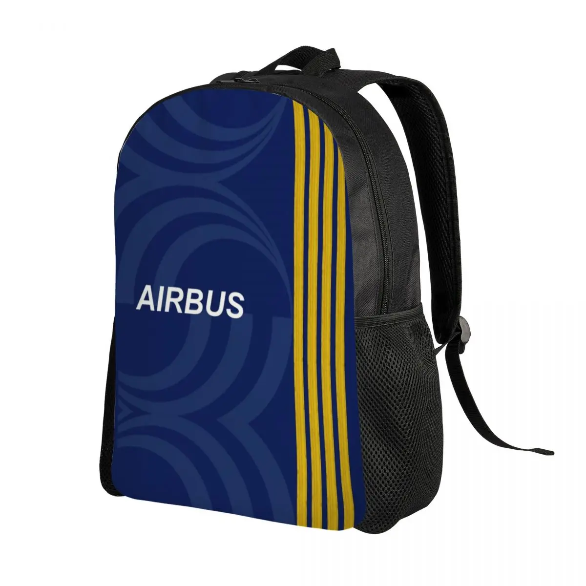 Custom Airbus Fighter Pilot Backpacks for Men Women College School Students Bookbag Fits 15 Inch Laptop Aviation Airplane Bags