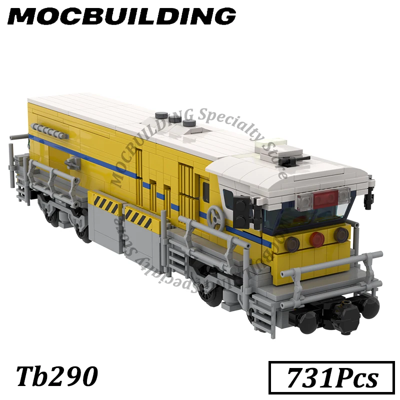 Tb290 Train Model MOC Building Block DIY Brick Children\'s Toy Gift Display Construction Toys Christmas Present