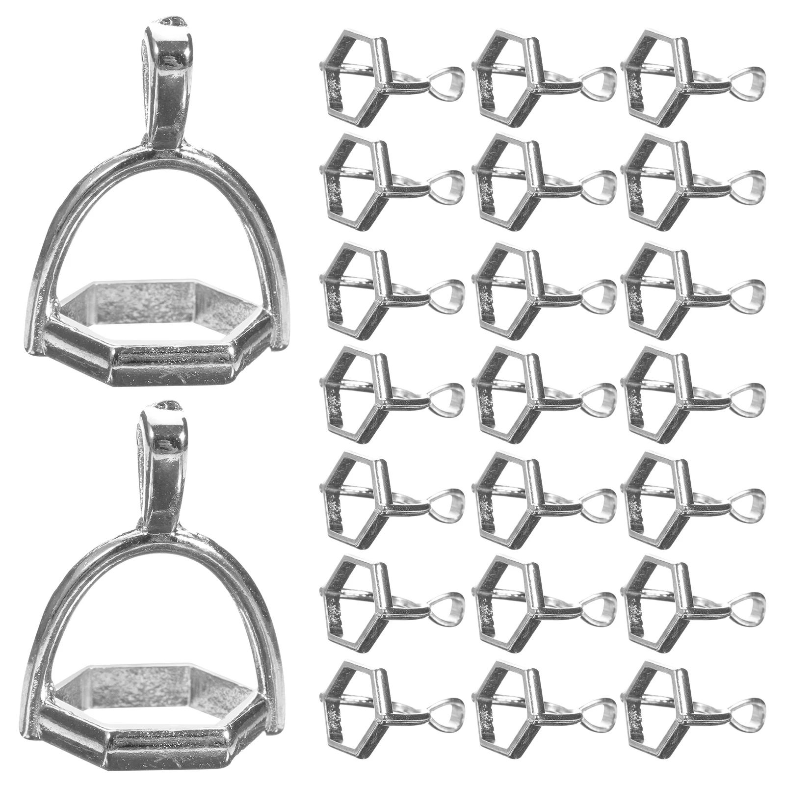 

50 Pcs Pendant Connector Necklace Charms for Jewelry Bracelet Connectors Making Pendants Bulk Alloy