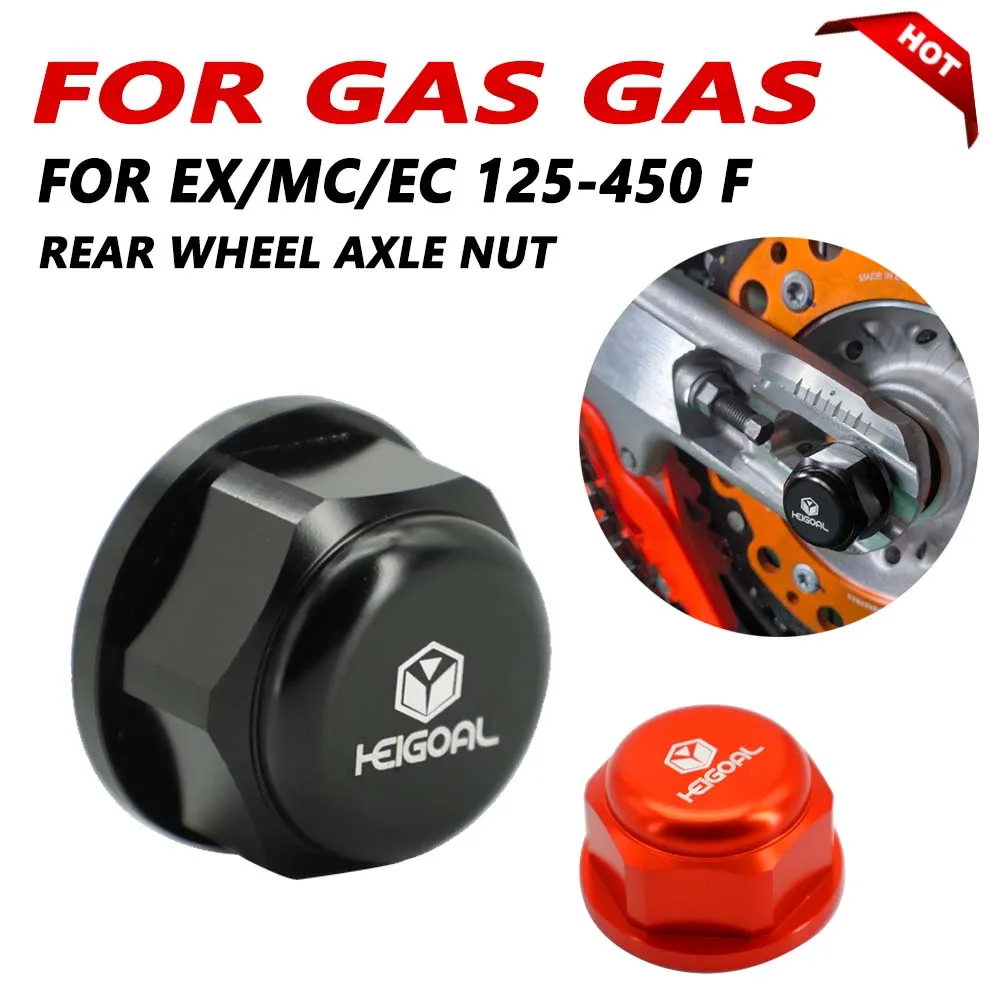 

Motorcycle Rear Axle Nut Wheel Lock Spindle Pin Nut For GasGas Gas Gas EC EX MC 125 150 200 250 300 350 250F 350F 450F EC300
