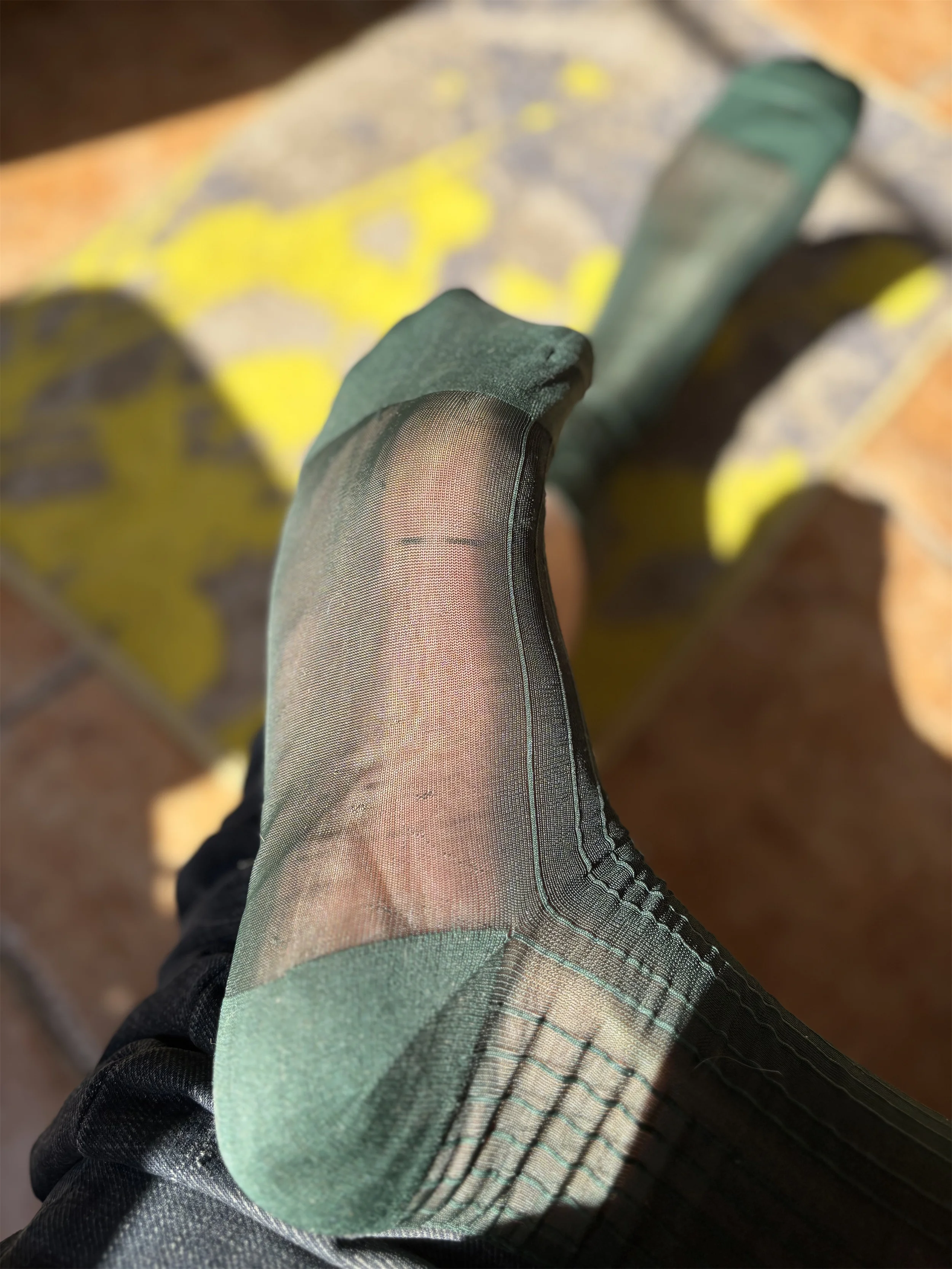 Zomer Groene Geribbelde Sokken - Men Formal Wear Green recensie en prijs