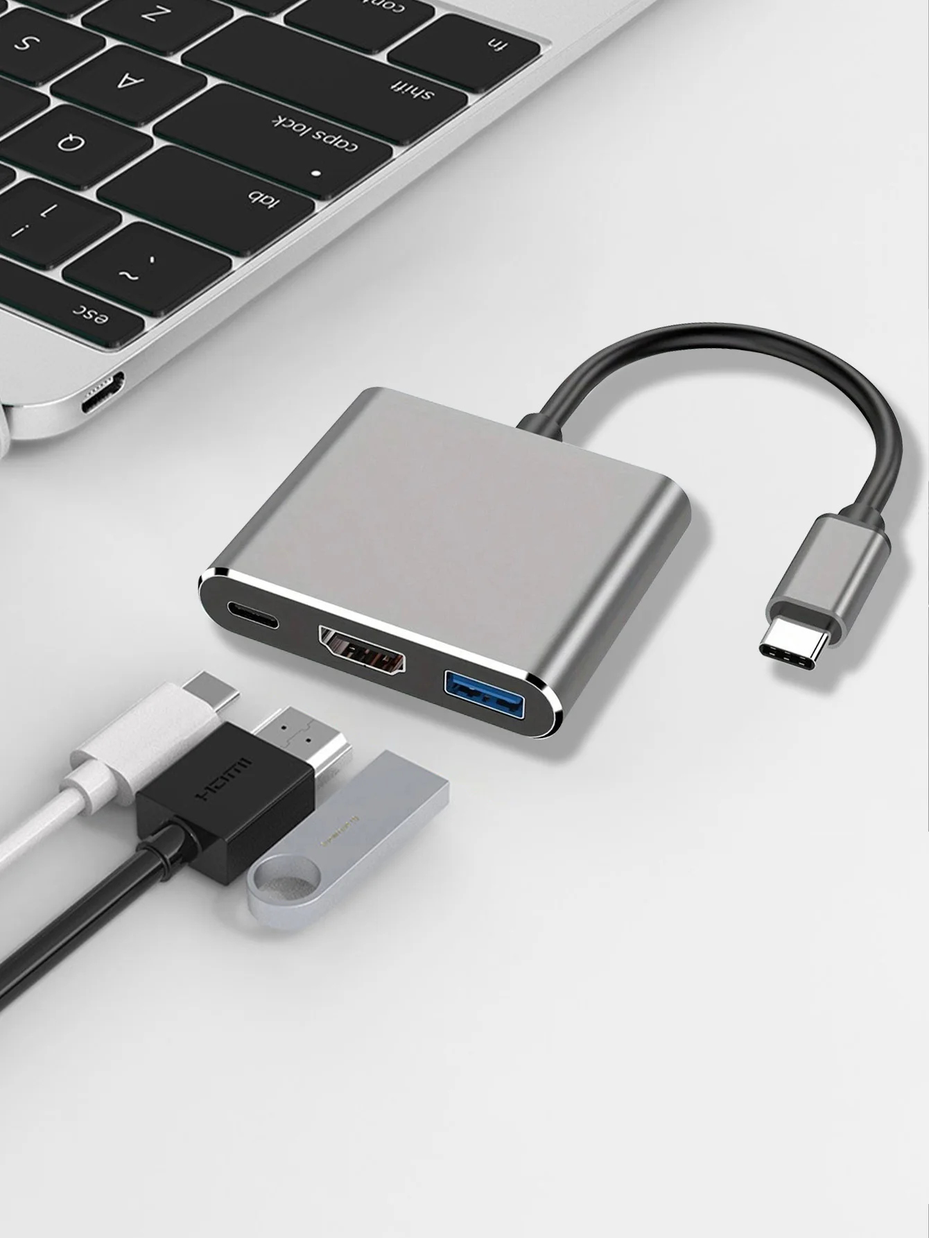 

type-c Dock HD video projection screen 3-in-1 Dock TV projector adapter hub cable Tool docking