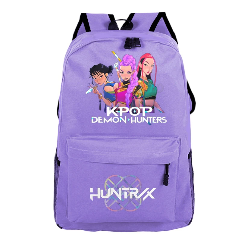 Hot Movie KPop Demon Hunters Zaino Borse da scuola di alta qualità Studenti Zaino da viaggio Moda Ragazzi Ragazze Cartoon Bookbag Regalo