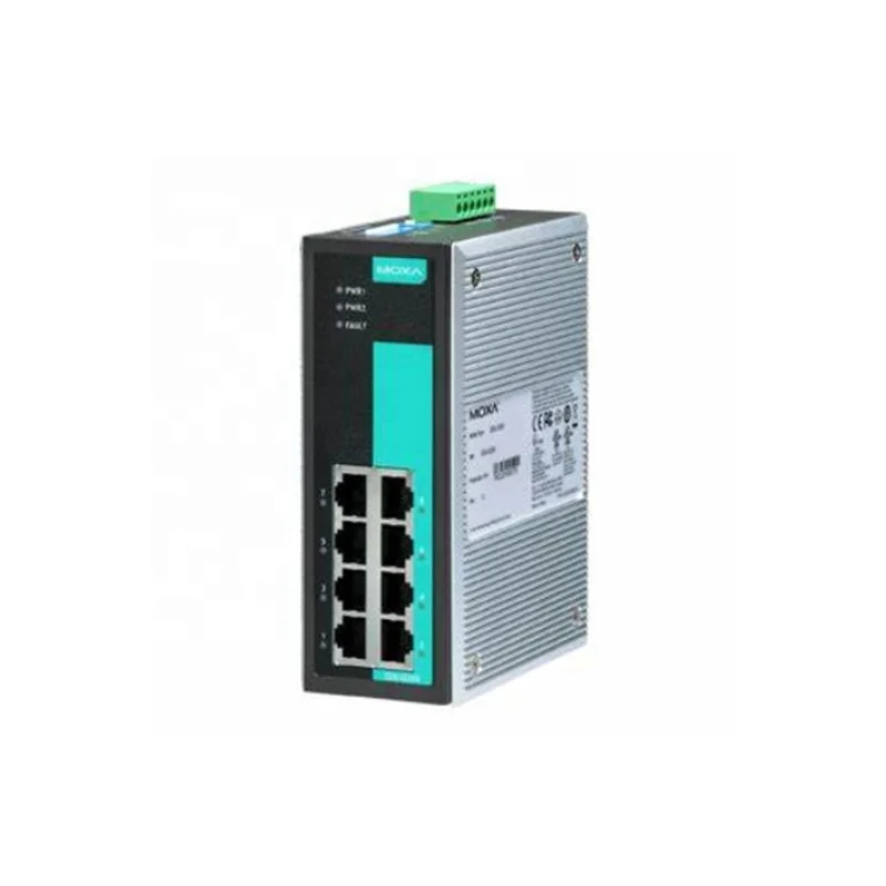 MOXA  EDS-G308-T Unmanaged full Gigabit Ethernet switch with 8 10/100/1000BaseT(X) ports