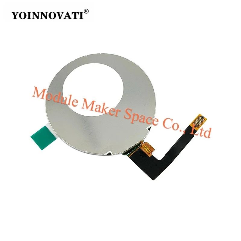 1.8-inch Round TFT LCD Display  with Knob Support 360x360 Resolution IPS Full View ST77916 Driver QSPI Interface, 24-pin FPC